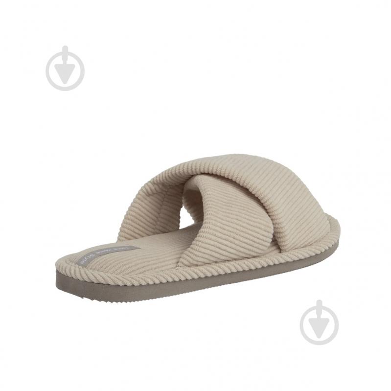 Тапки домашние Twins HS-VL вельвет Х 12478 р.38/39 молочный - фото 3