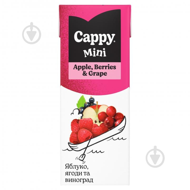 Нектар CAPPY Яблоко-ягоды-виноград Mini 200 мл - фото 1 Нектар CAPPY Яблоко-ягоды-виноград Mini 200 мл - фото 1