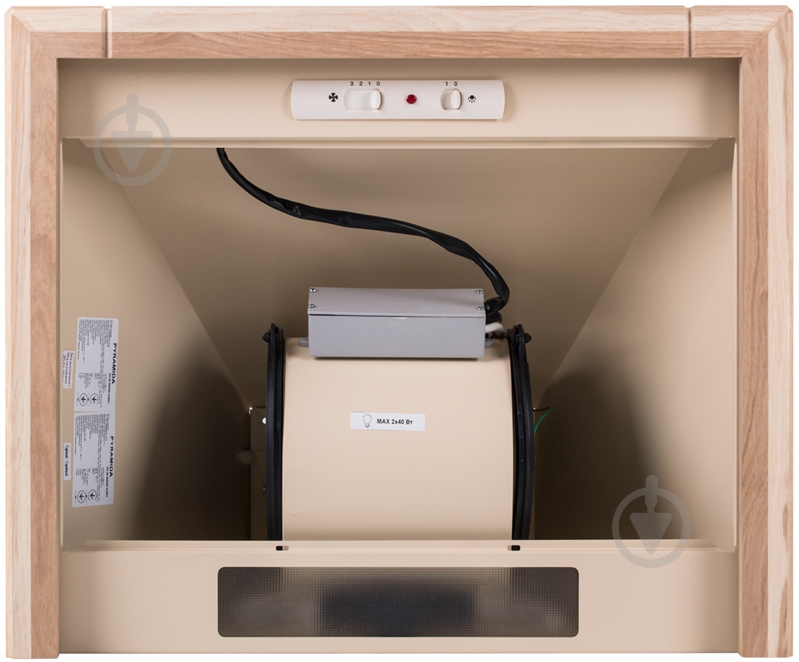 Вытяжка Pyramida KH 60 WOOD IVORY - фото 6