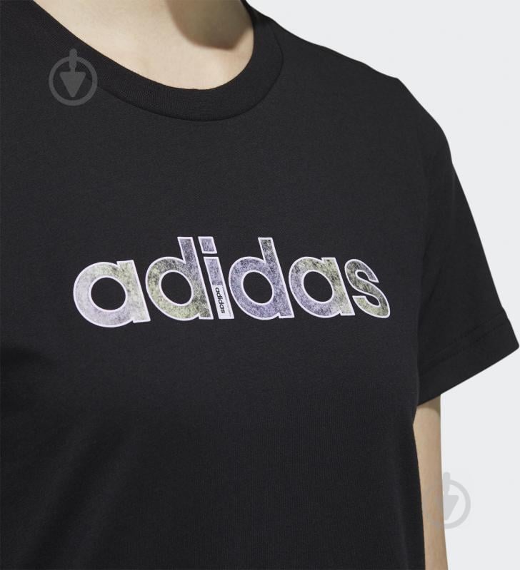 Футболка Adidas W LYRPRNT LG T FM6179 р.XS черный - фото 7