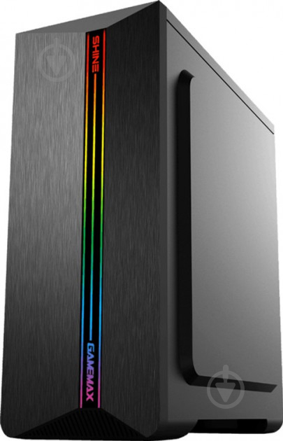 Корпус GameMax G517 Shine Rainbow LED Tempered Glass - фото 3