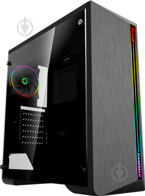 Корпус GameMax G517 Shine Rainbow LED Tempered Glass - фото 5