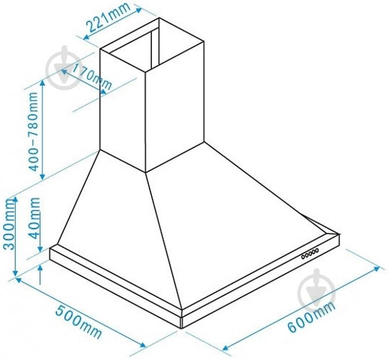 Вытяжка Interline UNNA X A/60 PB/2 - фото 4