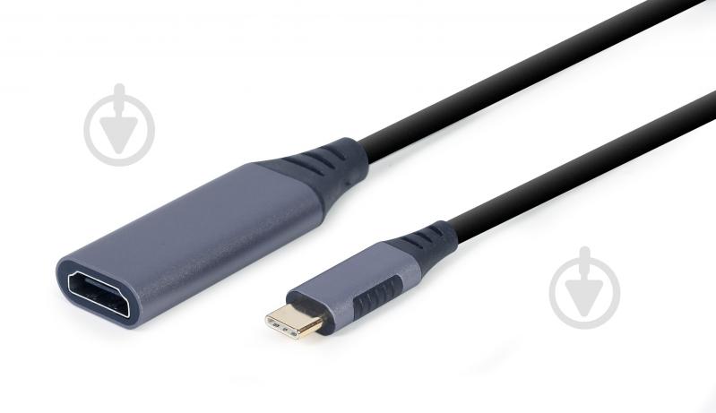 Сетевой адаптер Cablexpert A-USB3C-HDMI-01, USB-C на HDMI, 4К 0,15 м grey (A-USB3C-HDMI-01) - фото 2