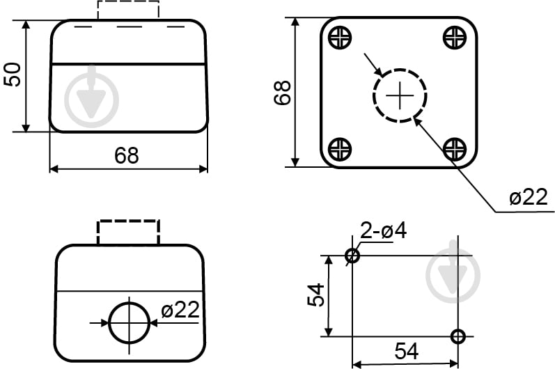 Кнопочный пост СТОП Аско-Укрем XAL-B114 A0140020003 - фото 5