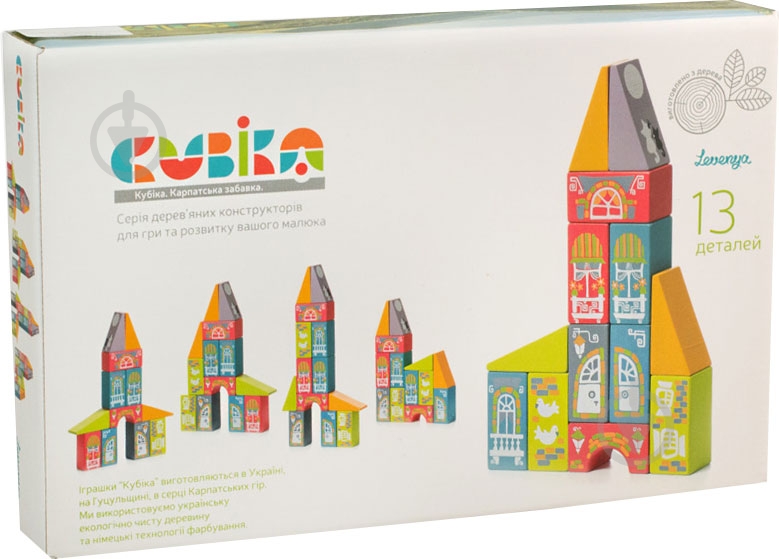 Конструктор деревянный Cubika Сказочный город LKM-1 - фото 2