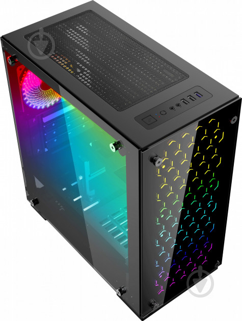 Корпус GameMax H605-TB RGB Tempered Glass - фото 4