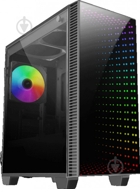 Корпус GameMax H608 Mini Abyss Rainbow LED Tempered Glass - фото 2