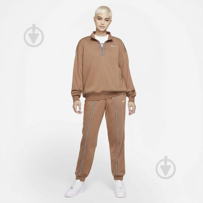 Світшот Nike W NSW ICN CLSH FLC GX HZ LS T DD5031-256 р. M бежевий - фото 5