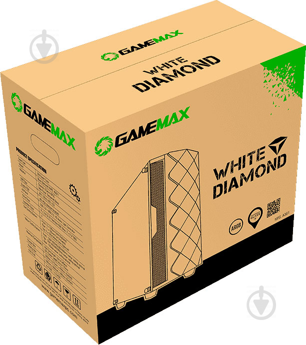 Корпус GameMax White Diamond - фото 13