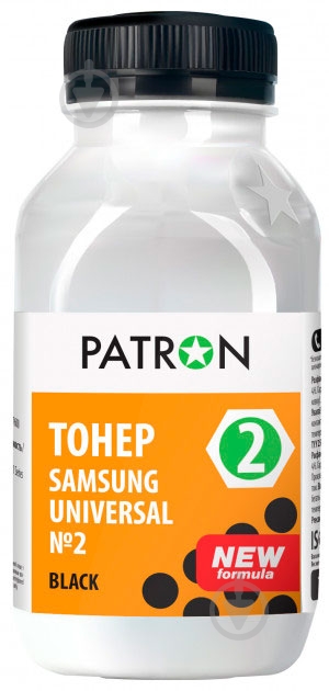 Тонер Patron SAMSUNG Universal №2 80г (PN-SU2-080) черный - фото 1 Тонер Patron SAMSUNG Universal №2 80г (PN-SU2-080) черный - фото 1