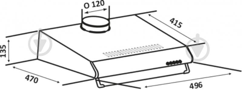 Вытяжка Eleyus Bona H І 50 BL - фото 11
