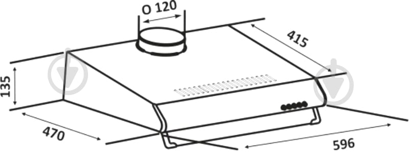 Вытяжка Eleyus Bona H І 60 BL - фото 12 Вытяжка Eleyus Bona H І 60 BL - фото 12