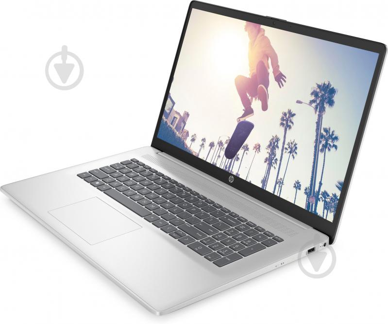 Ноутбук HP Laptop 17-cn3025ua 17,3" (9H8Q9EA) natural silver - фото 2