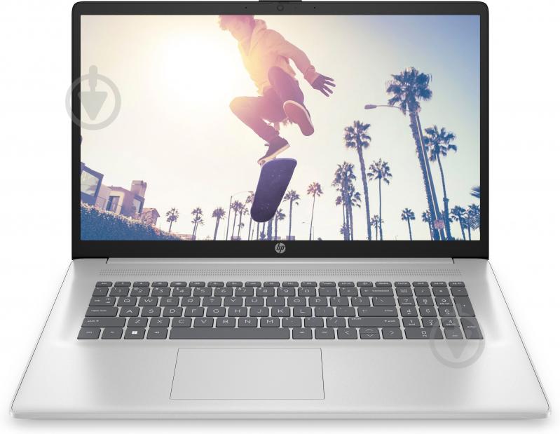 Ноутбук HP Laptop 17-cn3025ua 17,3" (9H8Q9EA) natural silver - фото 1