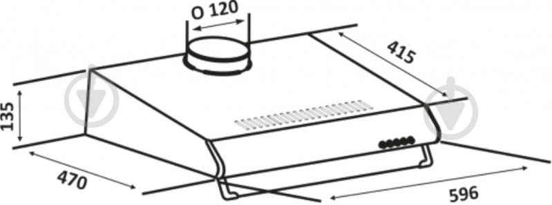 Витяжка Eleyus Bona H ІІ 60 BL - фото 11