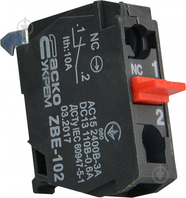 Кнопка Аско-Укрем Контакт ZBE-102 N/C A0140010183 - фото 3