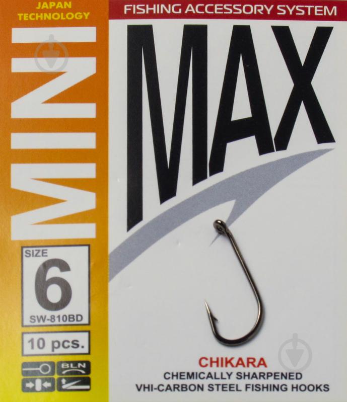 Крючок MiniMax Chikara №6 10 шт. SW810BD-6 - фото 1