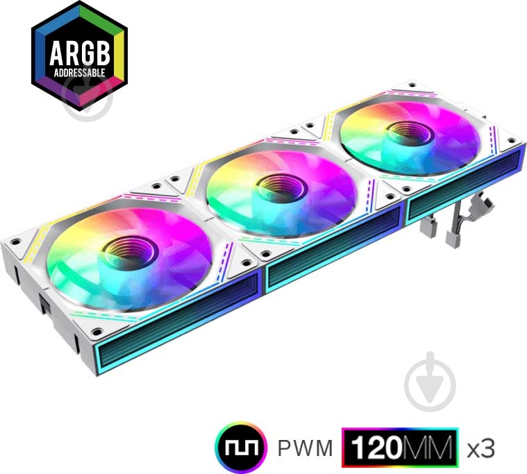Корпусный кулер GameMax FN12A-S3I-W - фото 12 Корпусный кулер GameMax FN12A-S3I-W - фото 12