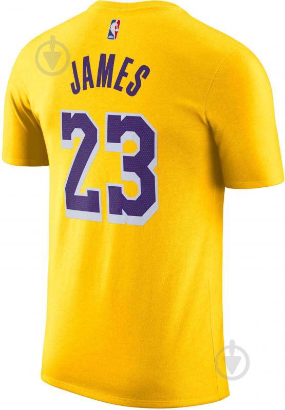 Футболка Nike NBA LOS ANGELES LAKERS LeBron James DR6380-734 р.S жовтий - фото 2