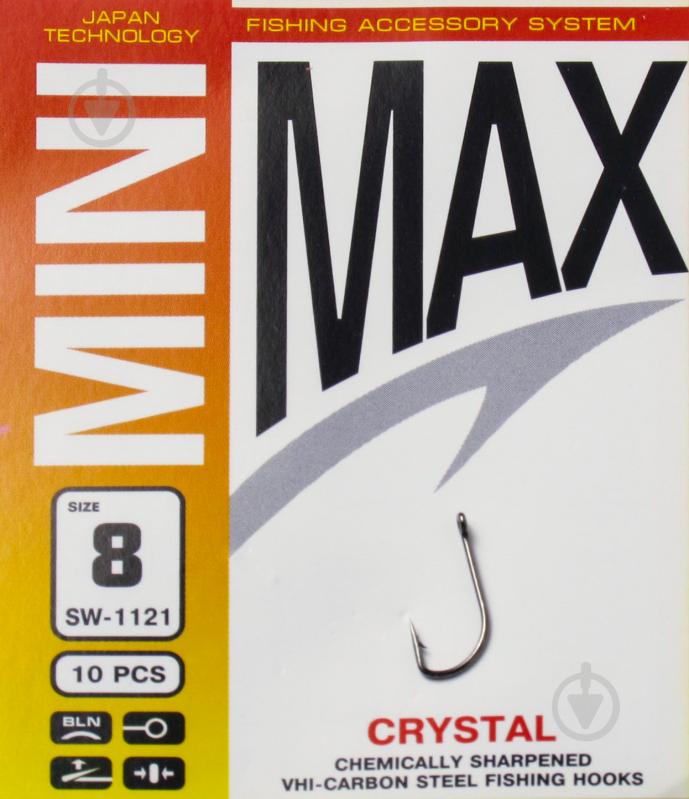 Крючок MiniMax Crystal №8 10 шт. SW1121-8 - фото 1