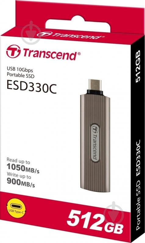 SSD-накопитель Transcend ESD330C 512GB Portable USB Type-C 3D NAND (TS512GESD330C) - фото 6
