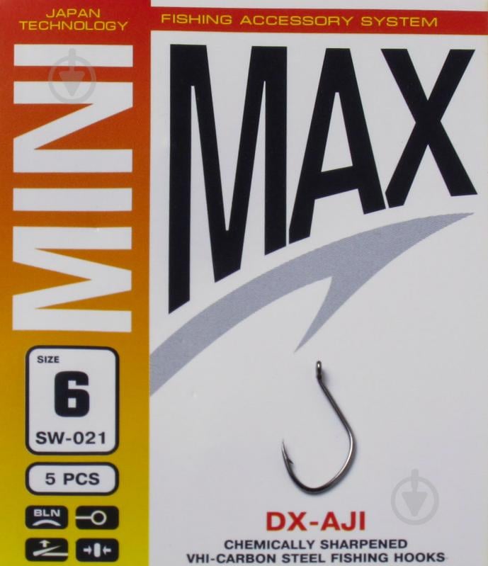 Гачок MiniMax DX-AJI №6 5 шт. SW021-6 - фото 1