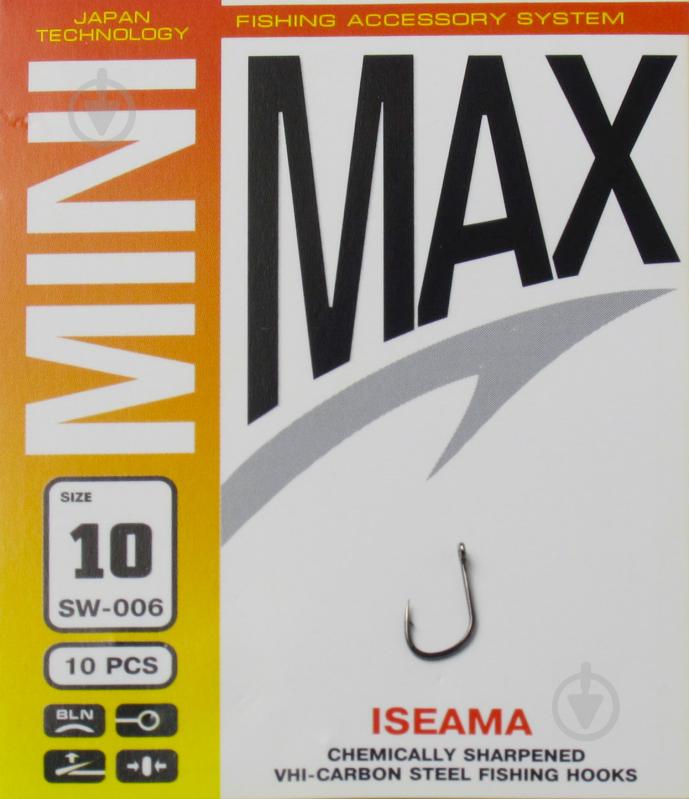 Гачок MiniMax Iseama №10 10 шт. SW006-10 - фото 1