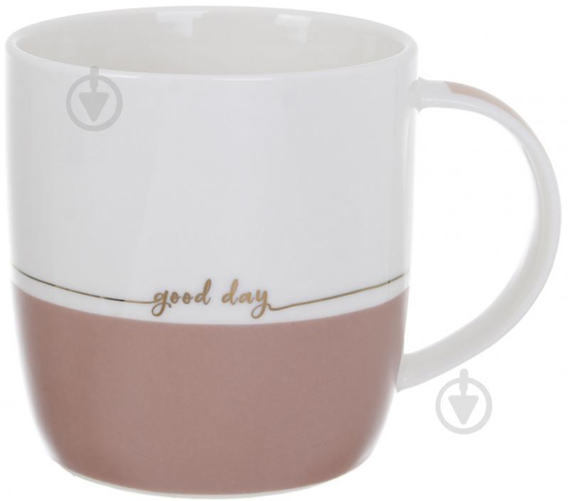Чашка Fiora Good Day White 360 мл фарфор - фото 1 Чашка Fiora Good Day White 360 мл фарфор - фото 1