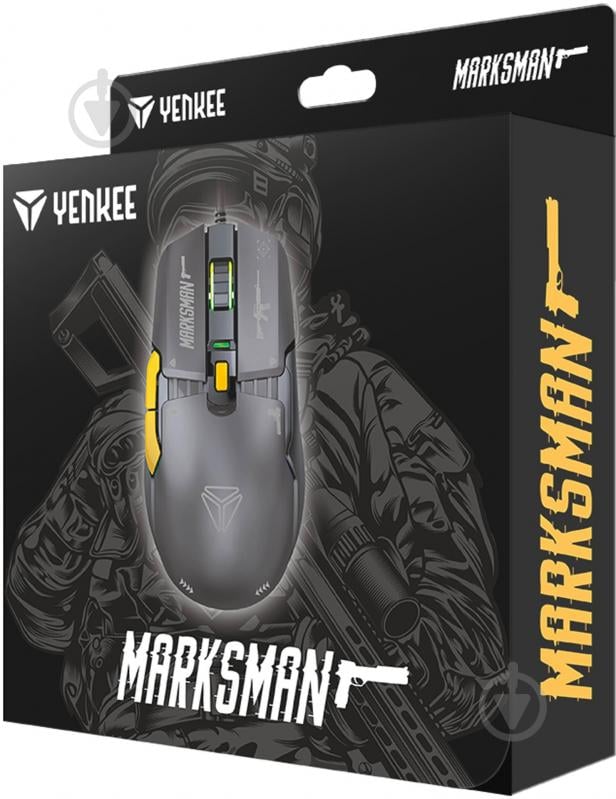 Мышка YENKEE YMS 3600BK Marksman black (45021055) - фото 7