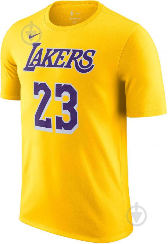 Футболка Nike NBA LOS ANGELES LAKERS LeBron James DR6380-734 р.L желтый - фото 1