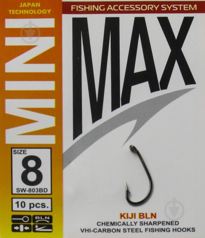 Крючок MiniMax KIJI №8 10 шт. SW803BD-8 - фото 1