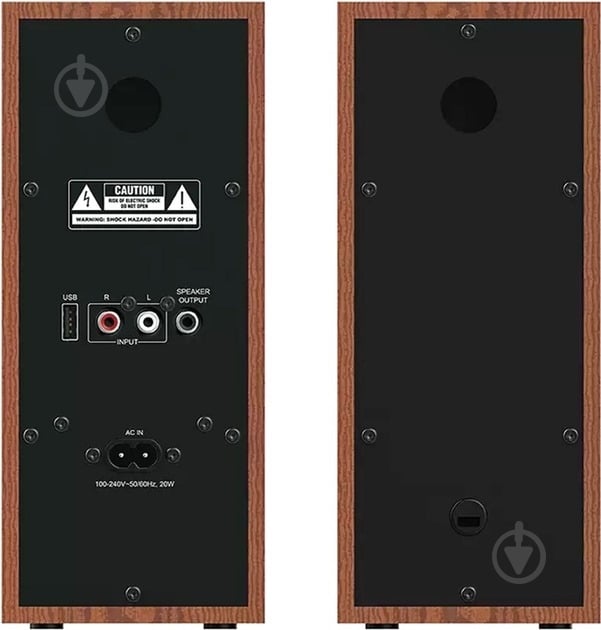 Акустическая система Genius SP-HF800 2.0 wooden (31730051401) - фото 4