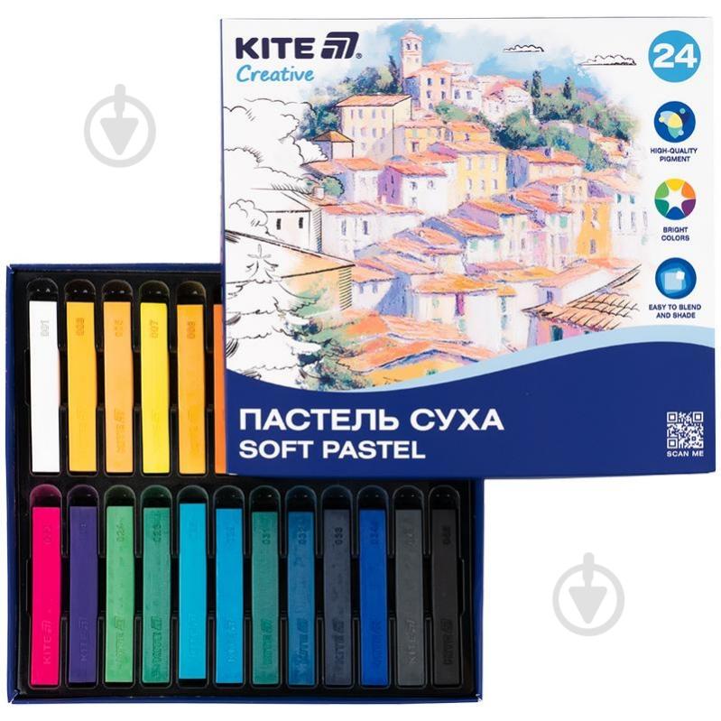 Пастель сухая Creative KITE K-201-24 24 шт. - фото 3