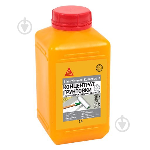 Грунтовка универсальная Sika концентрат ® Primer-01 Concentrate 1:10, 1л 1 л - фото 1