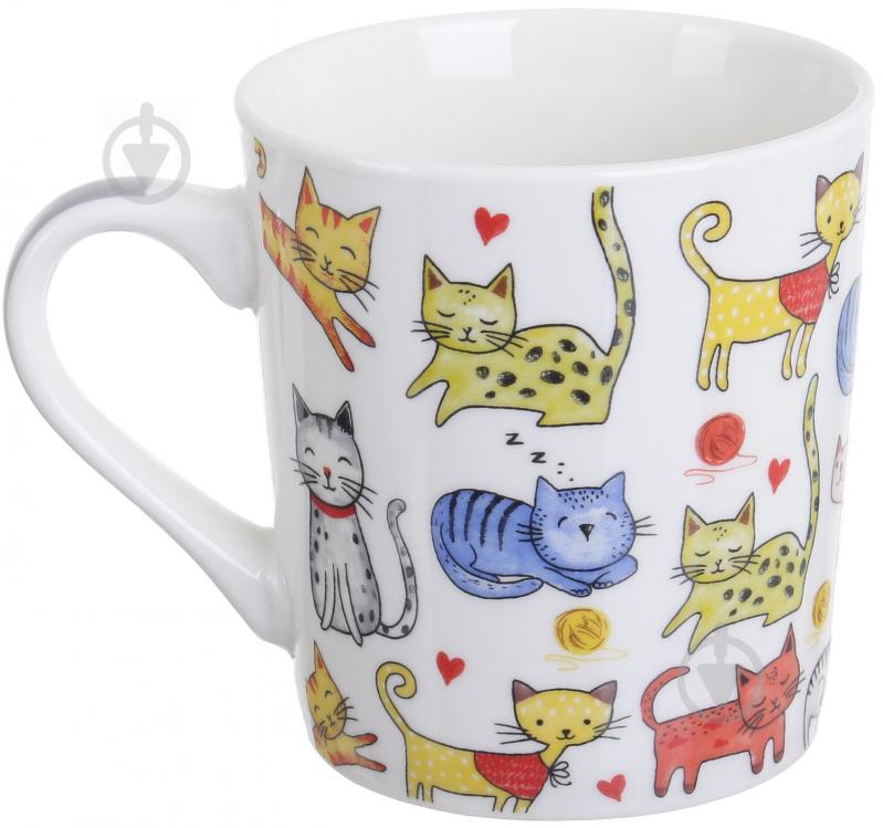 Чашка Animals Cats 240 мл фарфор Fiora - фото 3