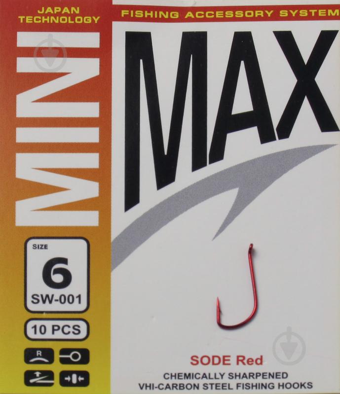 Крючок MiniMax Sode №6 10 шт. SW001-6R - фото 1