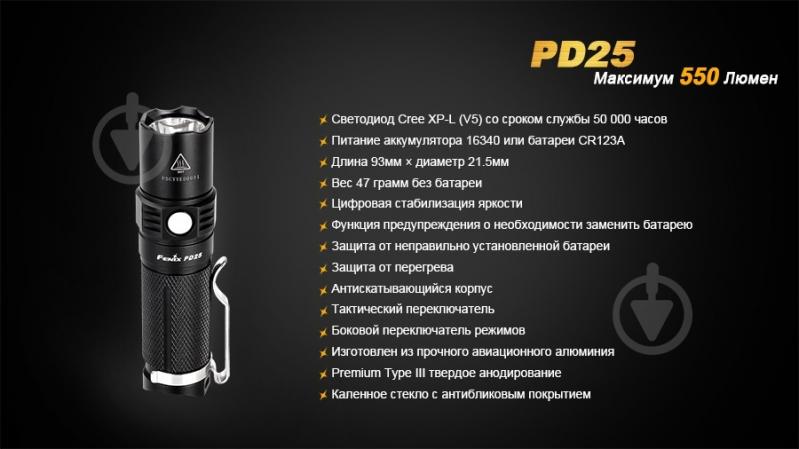 Фонарь Fenix PD25XP-L - фото 2