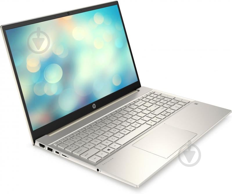 Ноутбук HP Pavilion 15-eh1013ua 15.6" FHD IPS AG, AMD R3-5300U, 8GB, F512GB, UMA, DOS, золотистий - фото 3