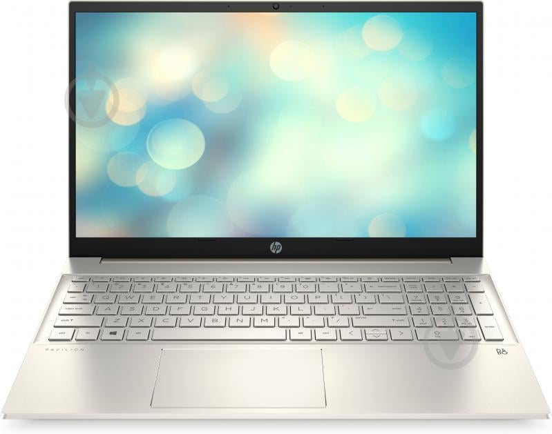 Ноутбук HP Pavilion 15-eh1013ua 15.6" FHD IPS AG, AMD R3-5300U, 8GB, F512GB, UMA, DOS, золотистий - фото 1