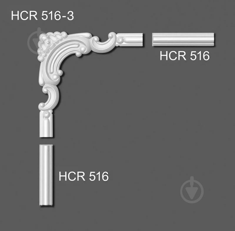 Угловой элемент ELITE DECOR HCR 516-3 195x16x195 мм - фото 3 Угловой элемент ELITE DECOR HCR 516-3 195x16x195 мм - фото 3