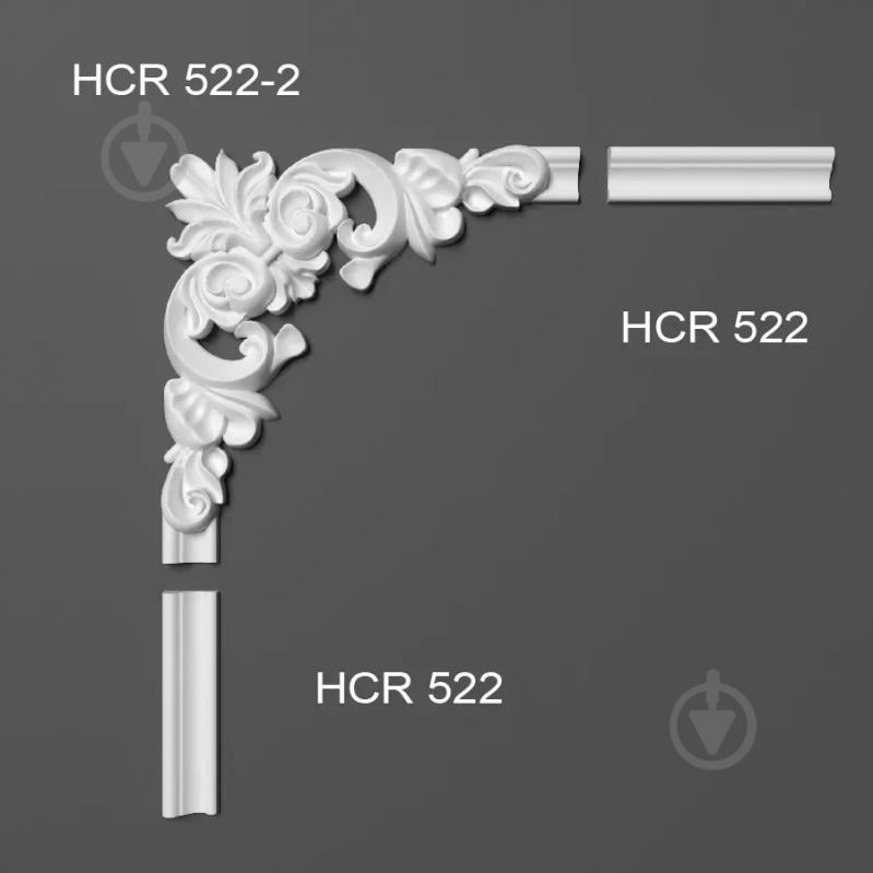 Угловой элемент ELITE DECOR HCR 5522-2 250x14x250 мм - фото 2 Угловой элемент ELITE DECOR HCR 5522-2 250x14x250 мм - фото 2