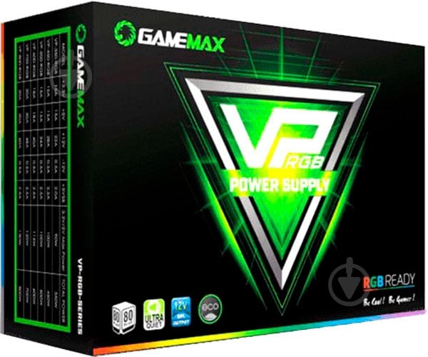 Блок питания GameMax VP-800-RGB 800 Вт - фото 9 Блок питания GameMax VP-800-RGB 800 Вт - фото 9