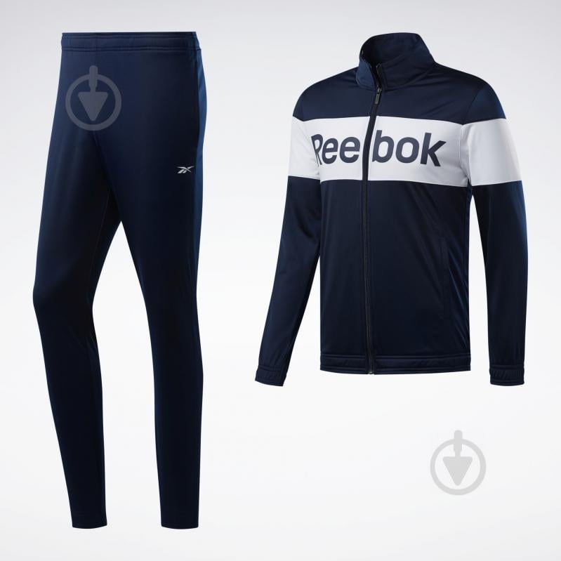 Спортивный костюм Reebok TS CUFFED TRACKSUIT FS1648 р. S темно-синий - фото 1