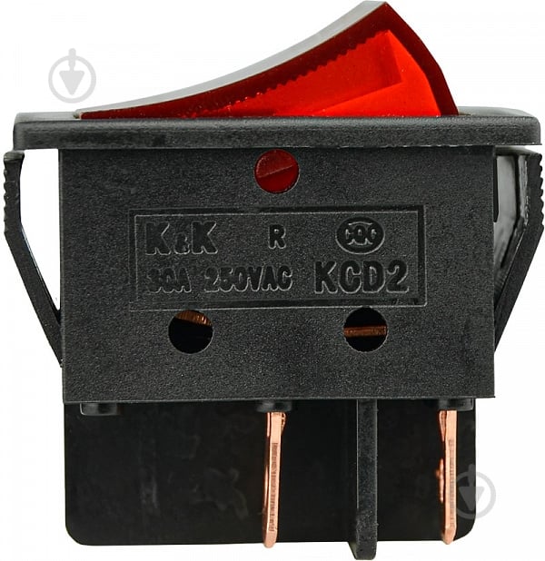 Кнопка АСКО-УКРЕМ KCD2-6-201N R/B 30 А 220V A0140040160 - фото 2