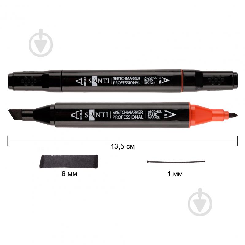Набір спиртових маркерів Santi у сумці 24 шт. 390777 - фото 2