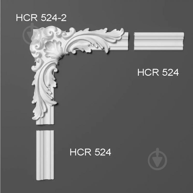 Угловой элемент ELITE DECOR HCR 524-2 280x30x280 мм - фото 2 Угловой элемент ELITE DECOR HCR 524-2 280x30x280 мм - фото 2