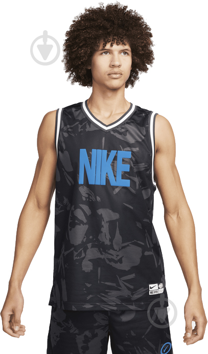 Майка Nike M NK DF DNA JERSEY AOP SSNL FN2688-011 р.2XL черный - фото 1