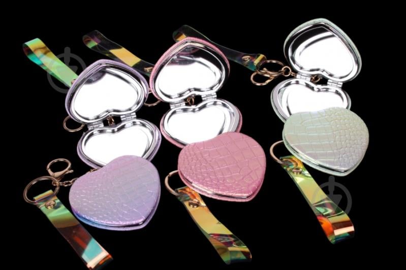 Зеркало косметическое сердечко в ассортименте (214529) - фото 1