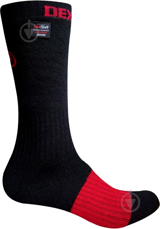 Носки Dexshell DS432M р.M черный с красным - фото 1 Носки Dexshell DS432M р.M черный с красным - фото 1